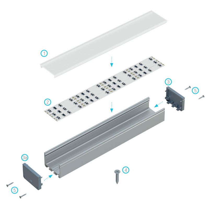 Aluminiumprofil IL ändbit ritning