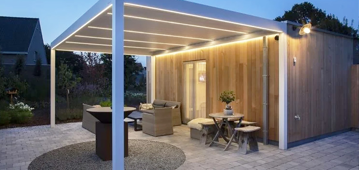 Belysning terass & pergola