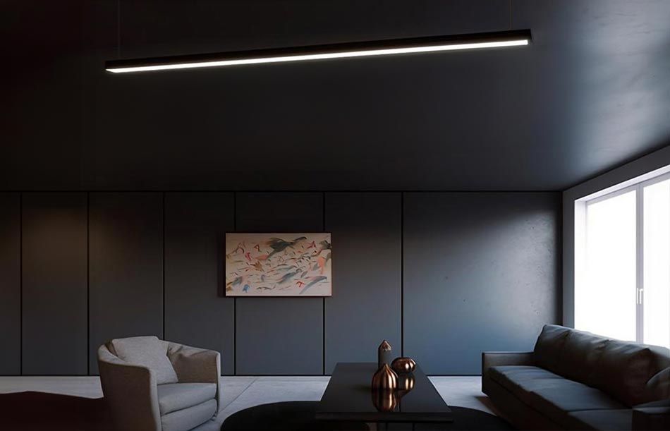 Linjär armatur ljusdesign arkitekt